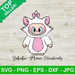 Labubu Disney Marie Aristocats Svg, Marie Aristocats Svg, Cute Labubu Svg
