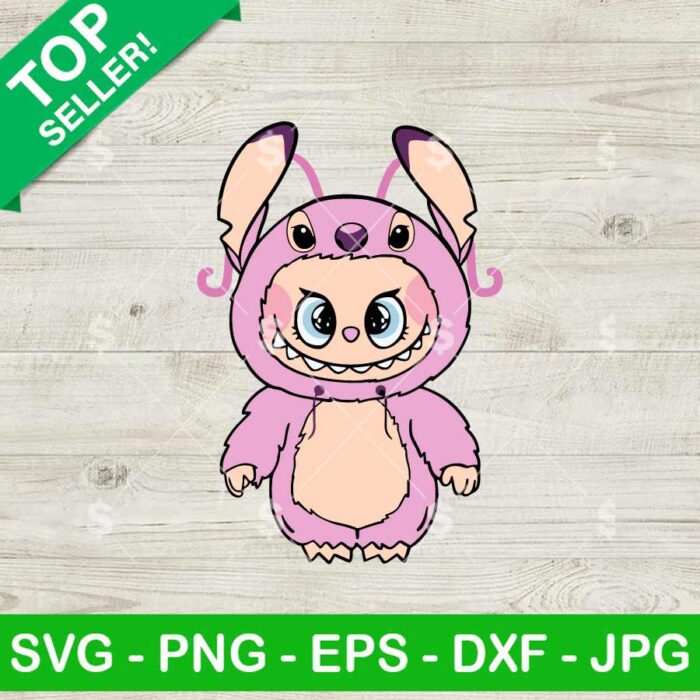 Labubu As Angel Stitch Svg