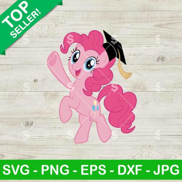 little pony pinkie pie Graduate Svg