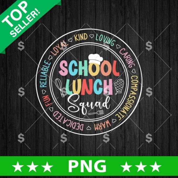 School Lunch Suqad Png
