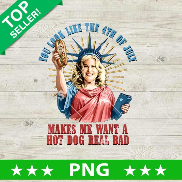 You Look Like 4th Of July Hot Dog Png