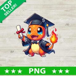 Chamander Pokemon Senior Png, Pokemon School Sublimation Png