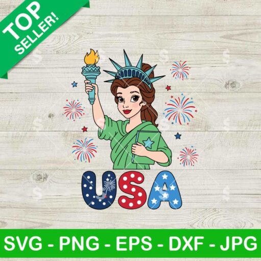 Belle Princess Statue Of Liberty Svg