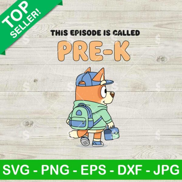 Bingo This Episode Called Pre K Svg