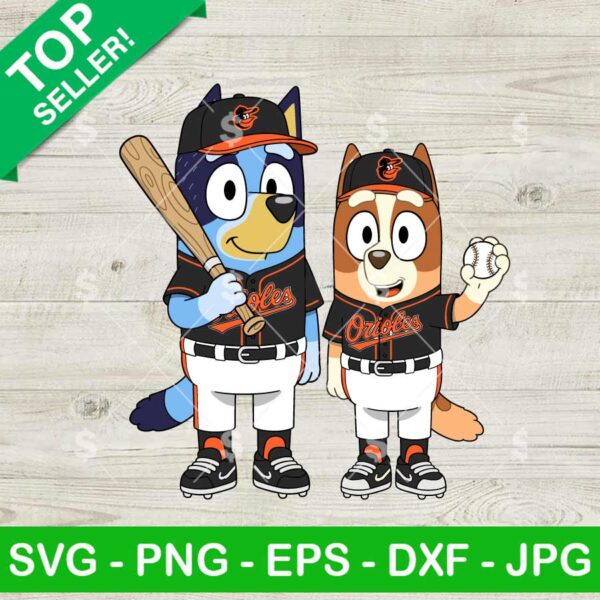 Bluey Bingo Baltimore Baseball SVg