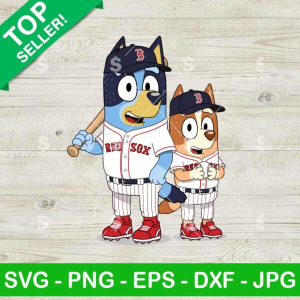 Bluey Bingo Red Sox Svg