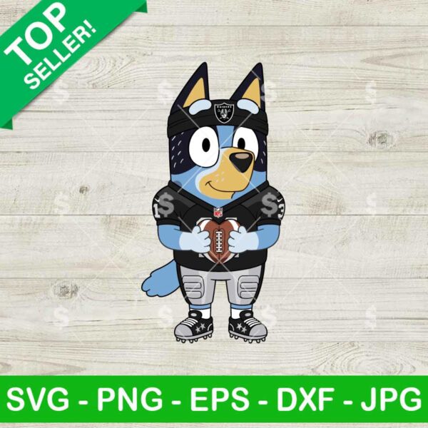 Bluey Las Vegas Raiders Svg