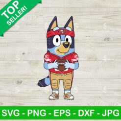 Bluey San Francisco 49ers Svg