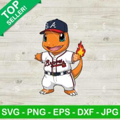 Charmander Atlanta Braves Svg