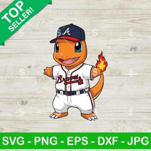 Charmander Atlanta Braves Svg
