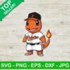 Charmander Baltimore Orioles Baseball Player Svg