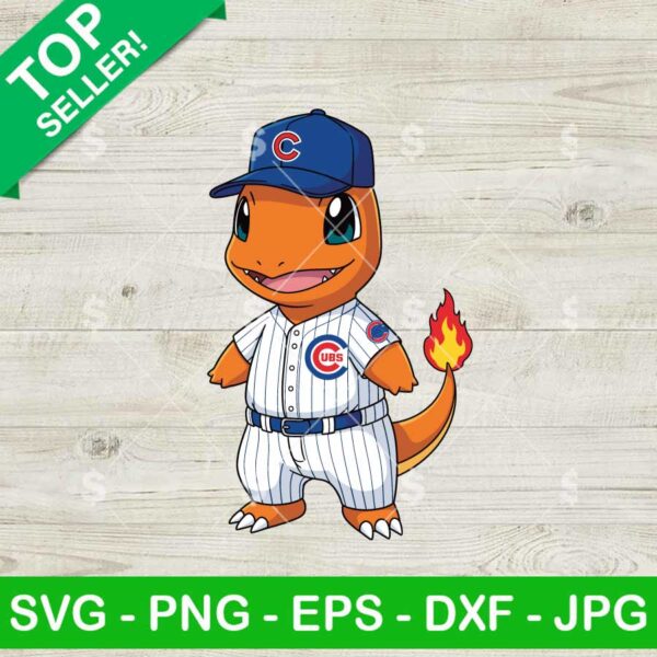 Charmander Chicago Cubs MLB Svg