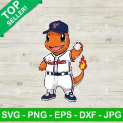 Charmander Cleveland Guardians MLB Svg