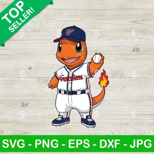 Charmander Cleveland Guardians MLB Svg