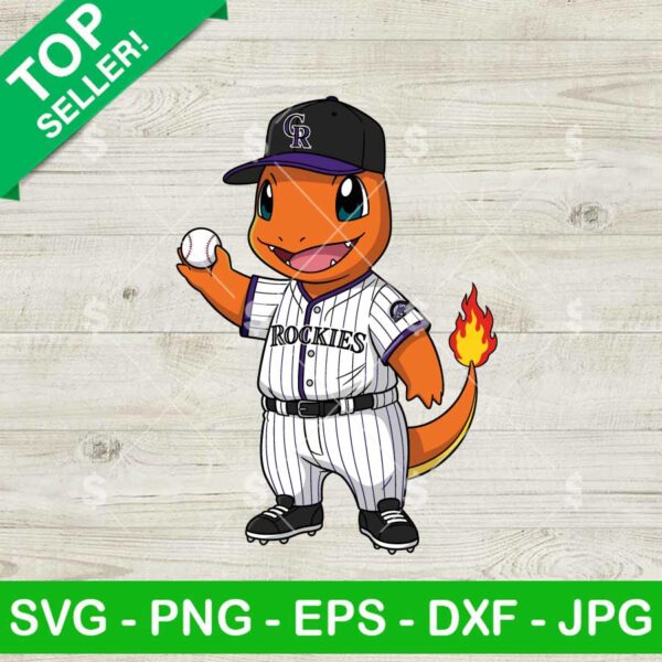 Charmander Colorado Rockies MLB Svg