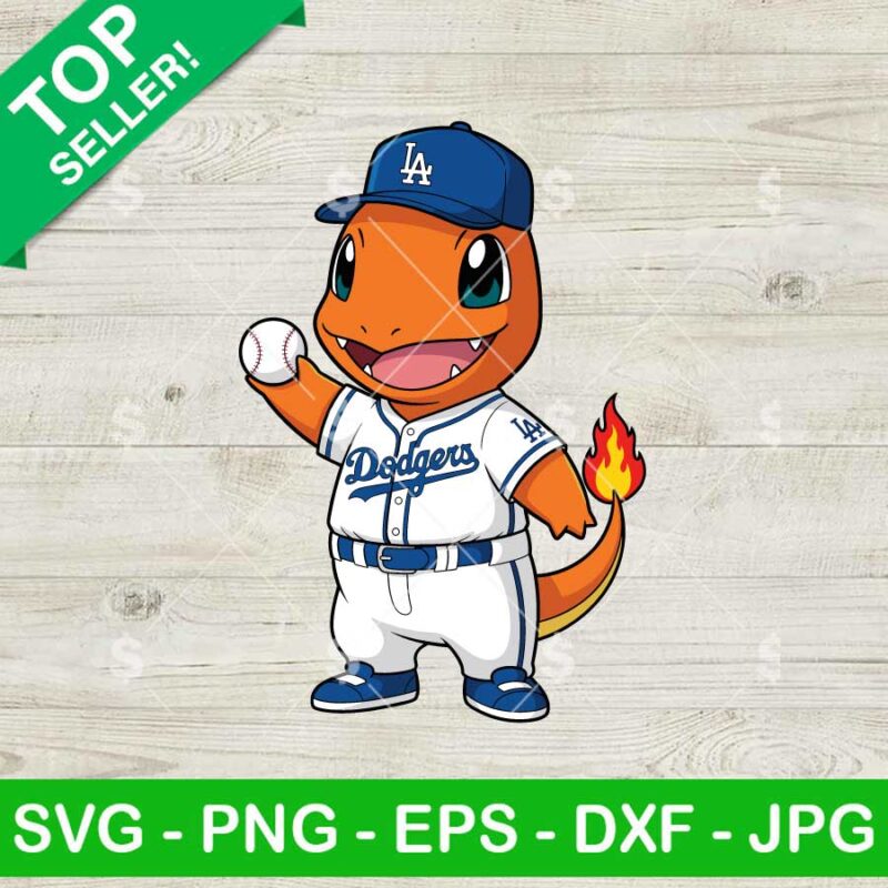 Charmander Los Angeles Dodgers Svg