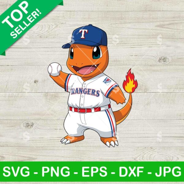 Charmander Texas Rangers MLB Svg