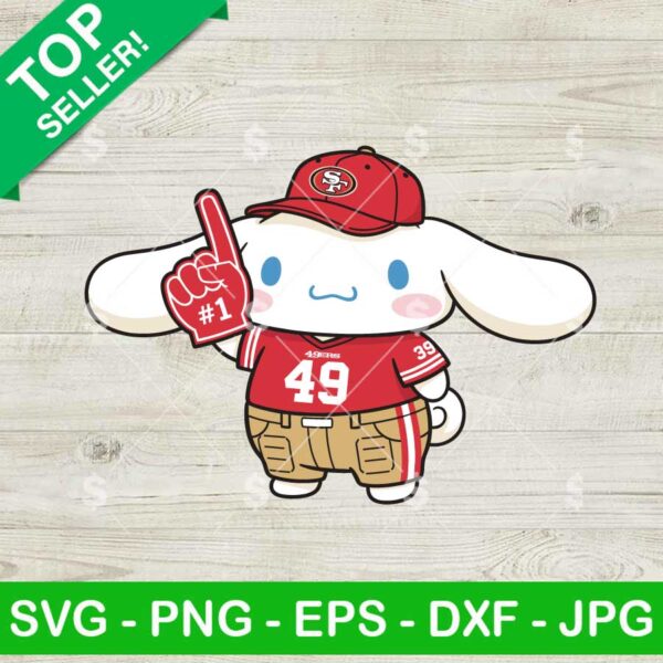 Cinnamoroll 49ers Football Fan Svg