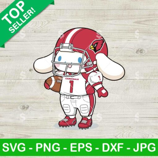 Cinnamoroll Arizona Cardinals Football Player Svg