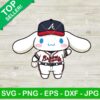 Cinnamoroll Atlanta Braves Baseball Fan Svg