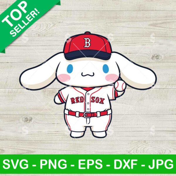 Cinnamoroll Boston Red Sox Baseball Fan Svg