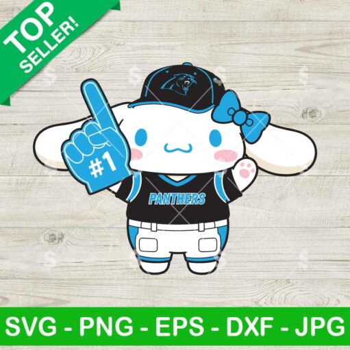 Cinnamoroll Carolina Panthers Uniform Svg