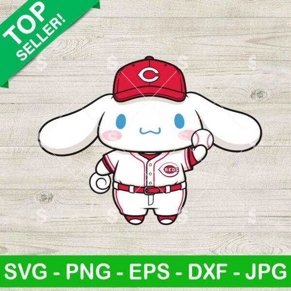 Cinnamoroll Cincinnati Reds MLB Team Svg