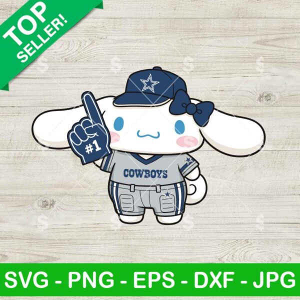 Cinnamoroll Dallas Cowboys NFL Svg