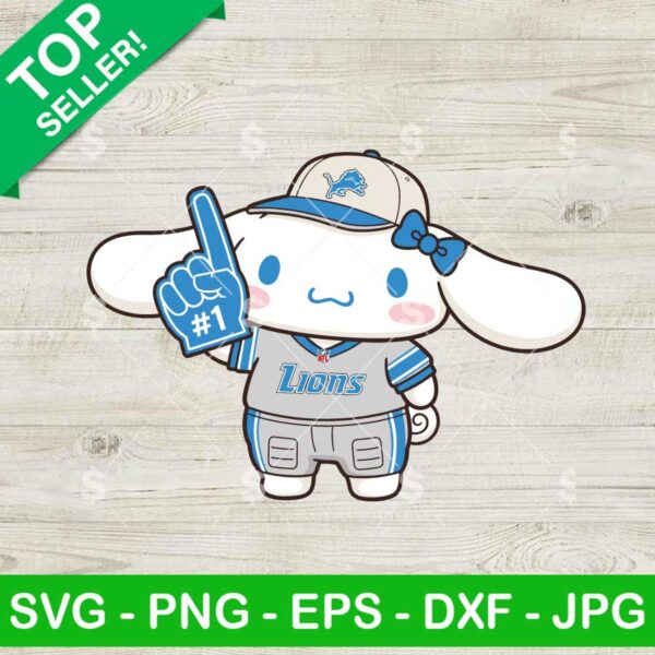 Cinnamoroll Detroit Lions Football Team Svg