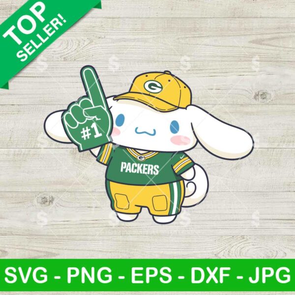 Cinnamoroll Green Bay Packers Football Svg