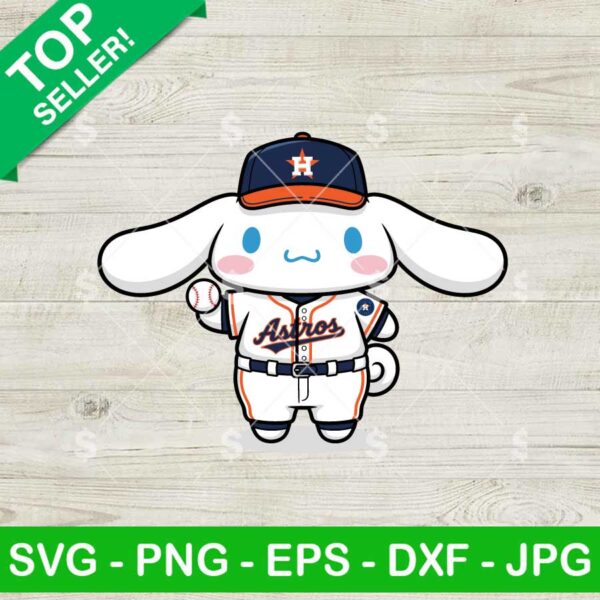 Cinnamoroll Houston Astro MLB Svg, Cinnamoroll MLB Uniform Svg, Atros Baseball Svg