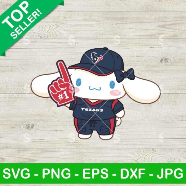Cinnamoroll Houston Texans Football Svg