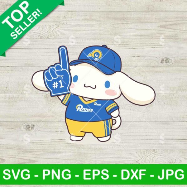 Cinnamoroll Los Angeles Rams NFL Svg