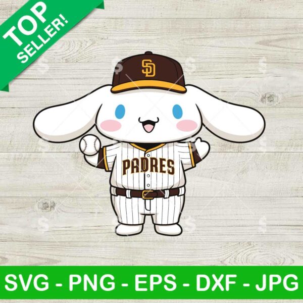Cinnamoroll Padres Baseball Svg