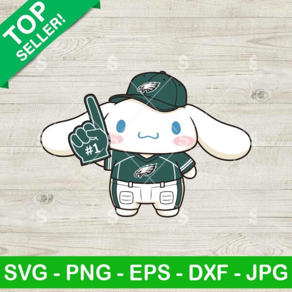 Cinnamoroll Philadelphia Eagles Football Svg