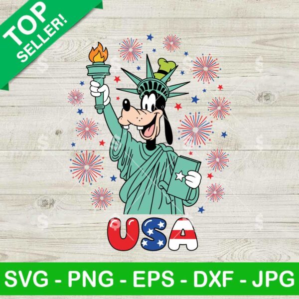 Goofy Statue Of Liberty Svg
