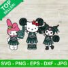 Hello Kitty And Friends Philadelphia Eagles Cheerleader Svg