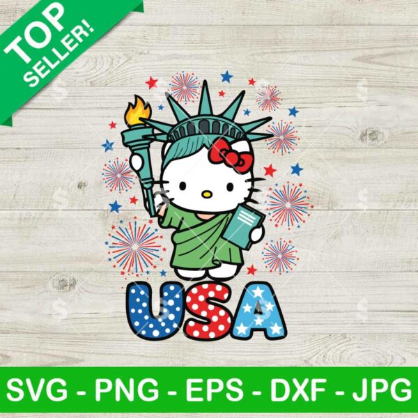 Hello Kitty Statue Of Liberty Svg