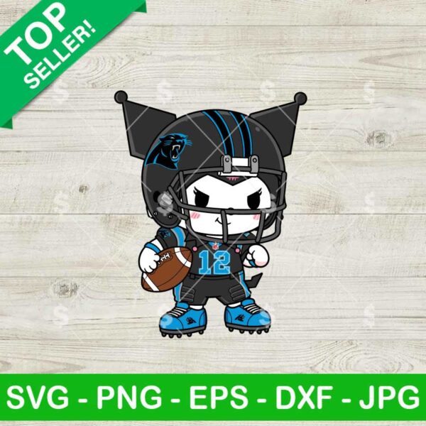 Kuromi Carolina Panthers Football Team Svg