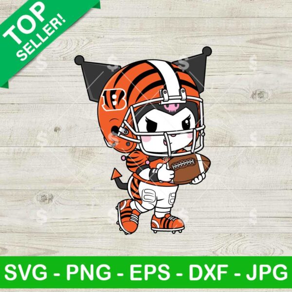 Kuromi Cincinnati Bengals Football Team Svg