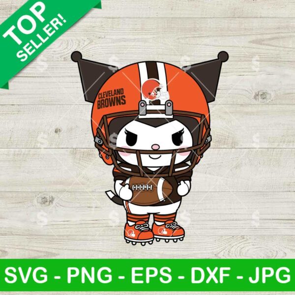 Kuromi Cleveland Browns Football Svg