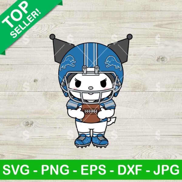 Kuromi Detroit Lions Football Svg