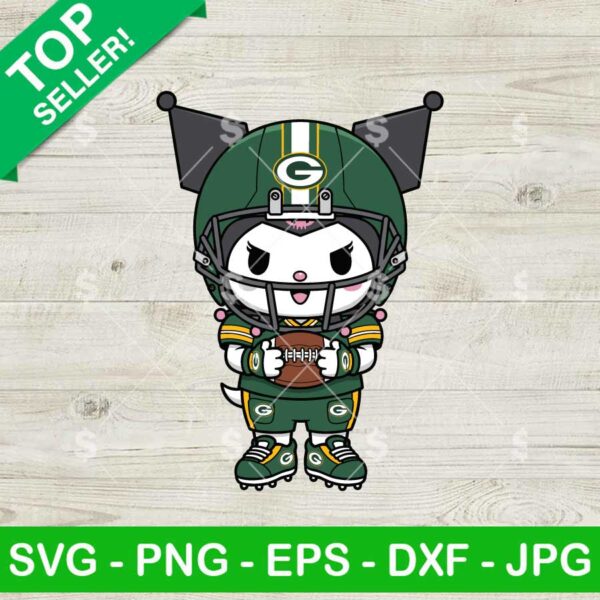 Kuromi Green Bay Packers Football Svg