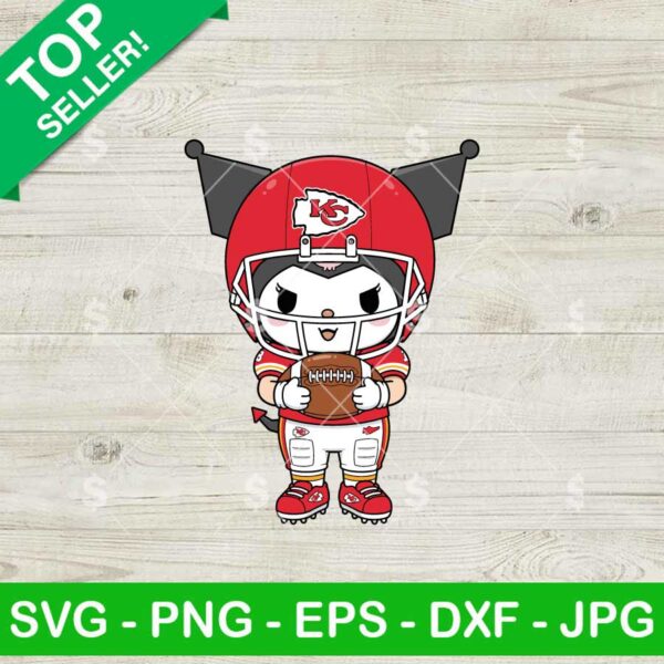 Kuromi Kansas City Chiefs Football Team Svg