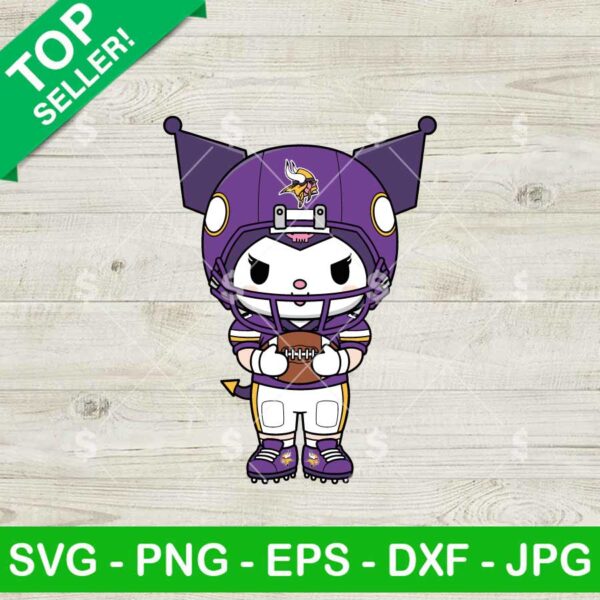 Kuromi Minnesota Vikings Football Team Svg