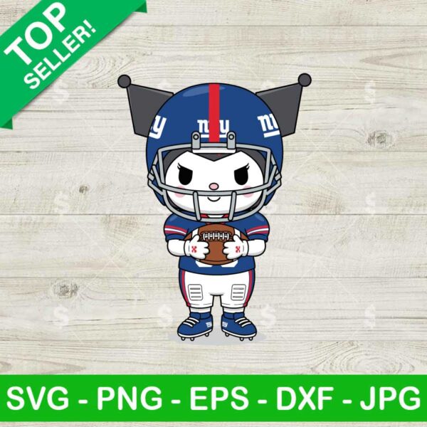 Kuromi New York Giants Football Team Svg