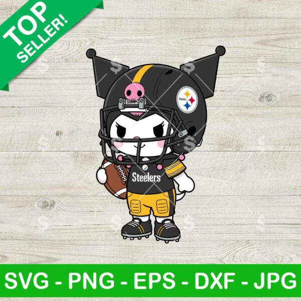 Kuromi Pittsburgh Steelers Football Svg