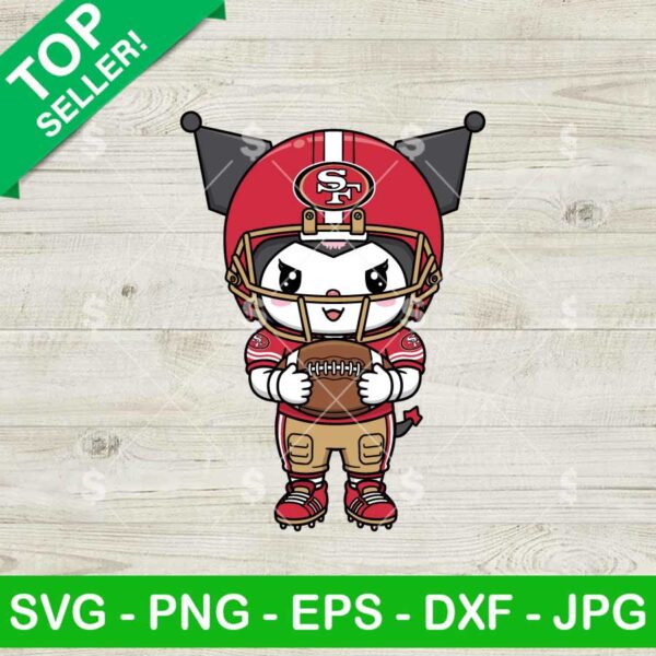 Kuromi San Francisco 49ers Football Team Svg