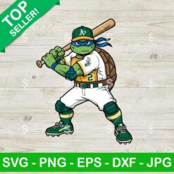 Ninja Turtle Athletics Baseball Svg