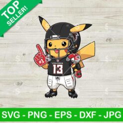 Pikachu Atlanta Falcons Svg